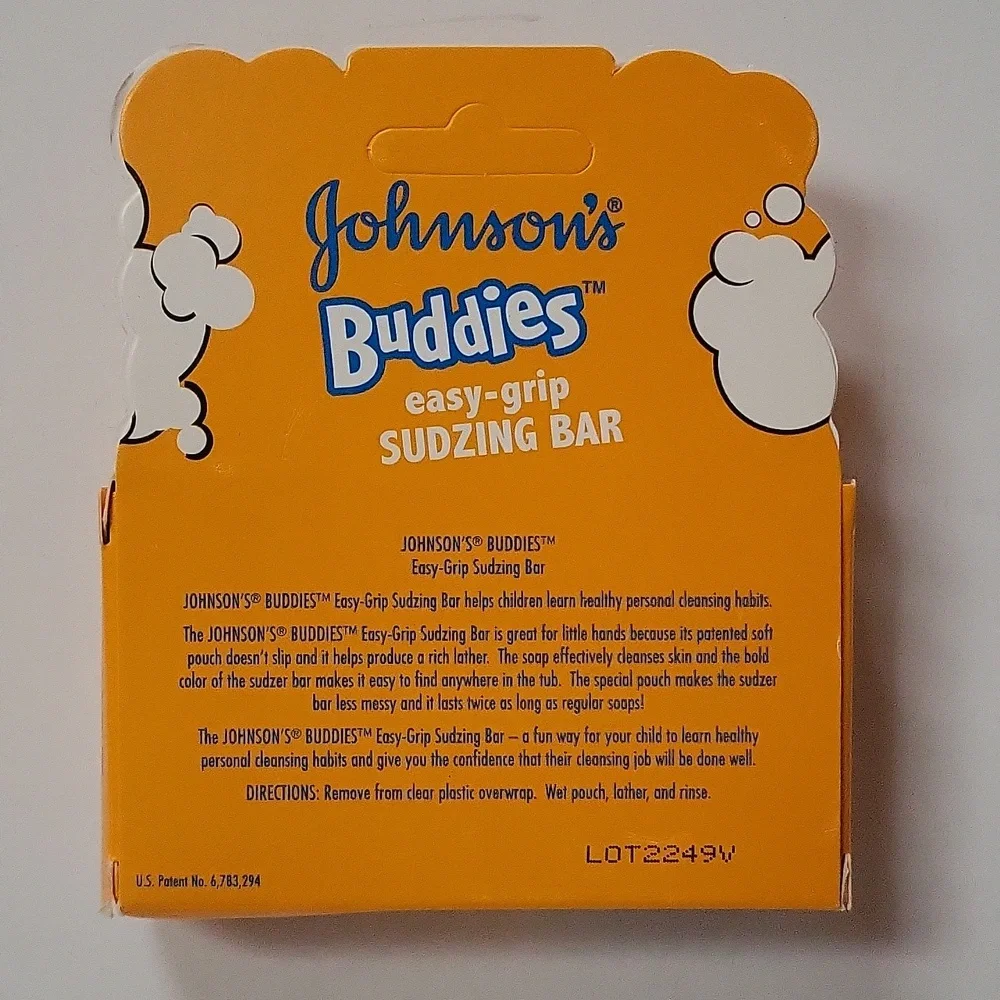 Johnson's Buddies Easy Grip Sudzing Soap 2.45 Ounce Bar